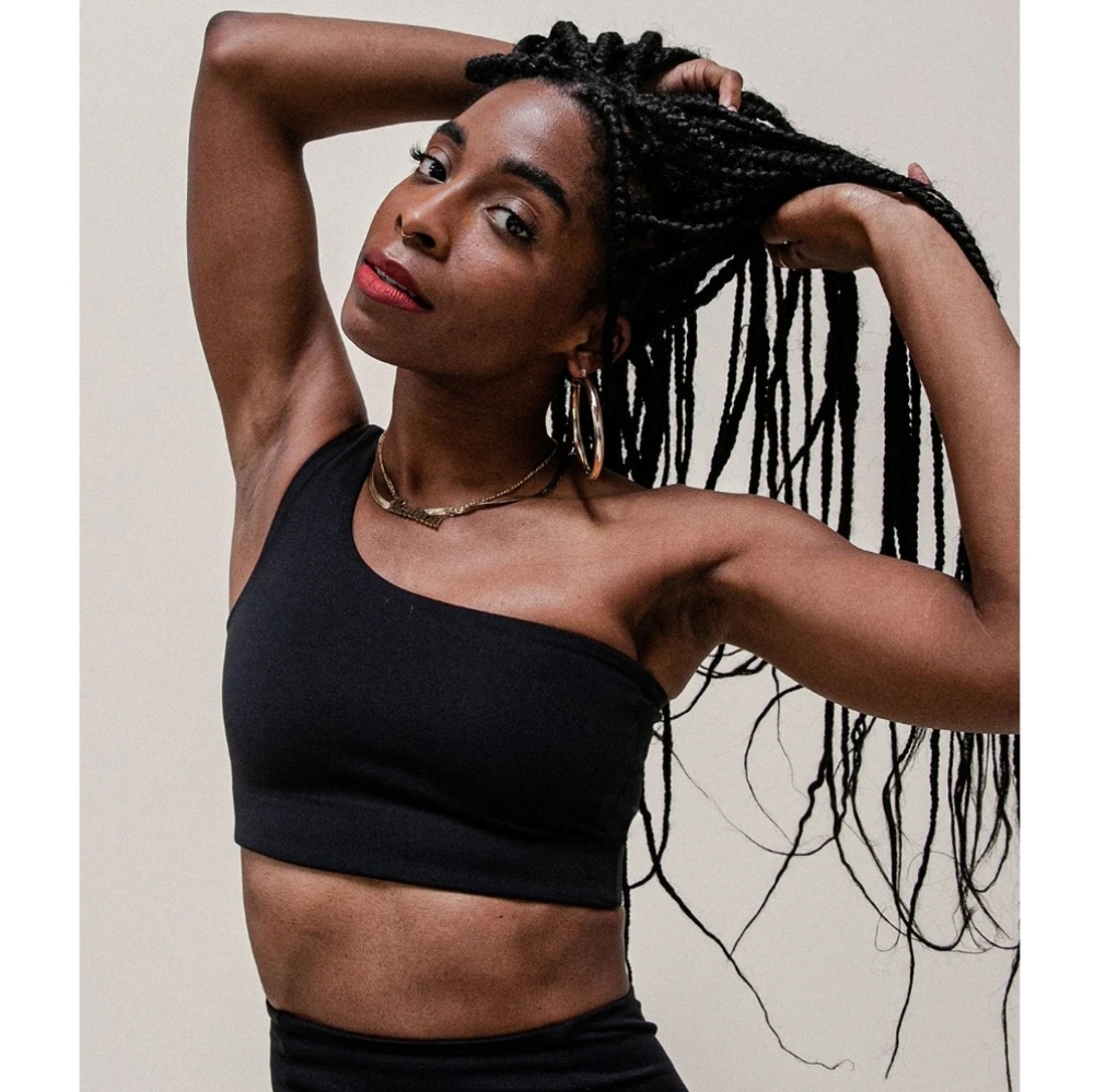 Girlfriend Collective Bianca Bra Black Small